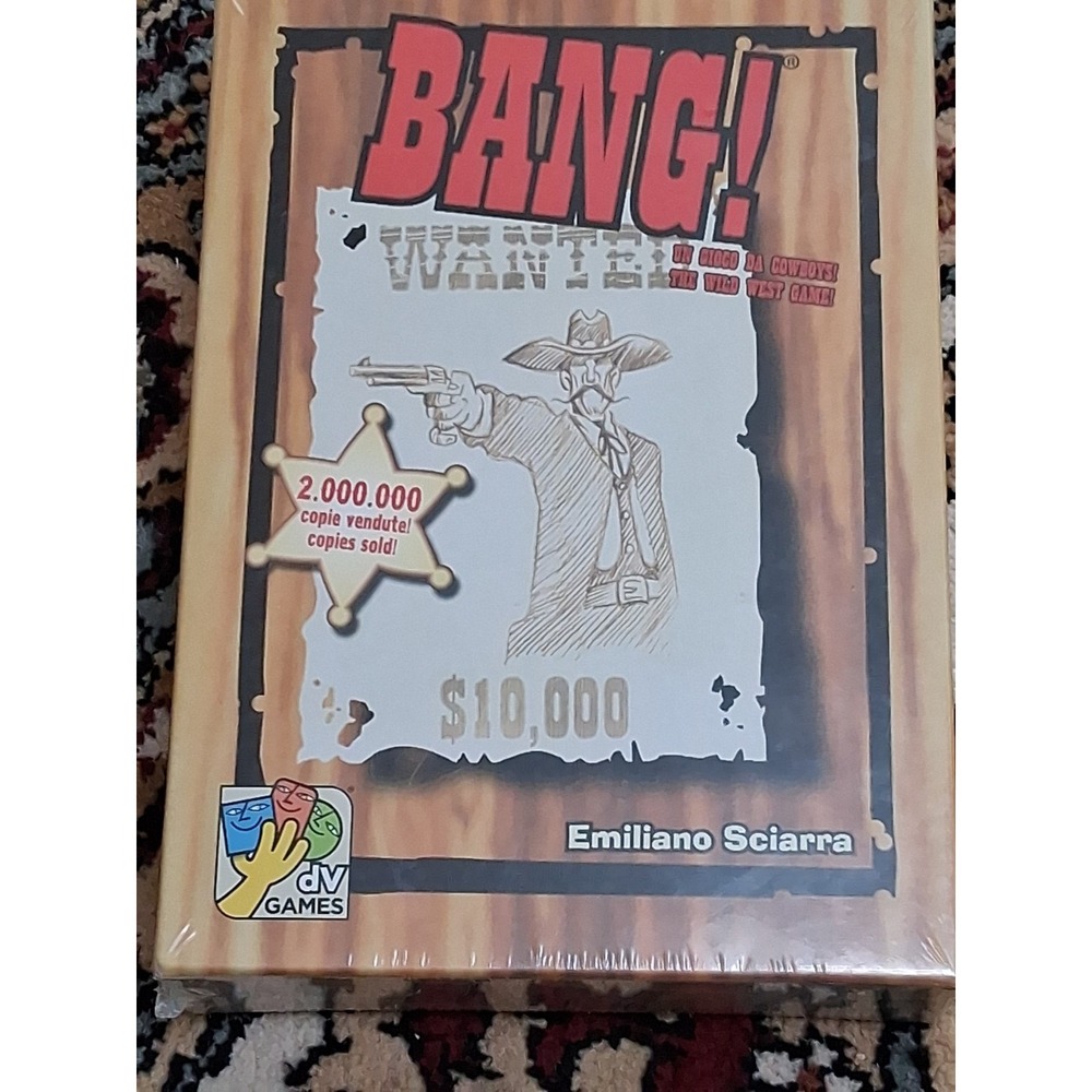 Bang! The Wild West Card Game -2002 Italian/English Edition COMPLETE/VERY GOOD
